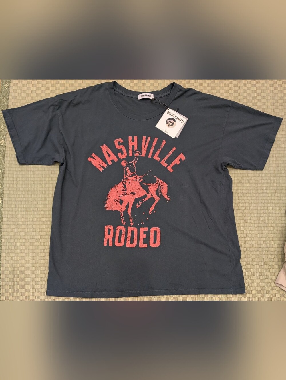 NWT Daydreamer Nashville Rodeo T-shirt Men's Size Large Made in USA *FLAWS*